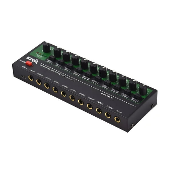 Durable Metal Audio Mixer for Versatile Applications for Music, Podcasts & Live Streams