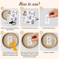thumbnail image 4 of 12 Sheets Vintage Lavender Rub on Transfers Purple Lavender Rub on Transfer Stickers Lavender Newspaper Rub on Decal Purple Flower Sticker for DIY, 4 of 7