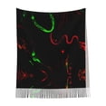 thumbnail image 2 of Foulard à Franges pour Femmes, Châle Long Rouge Léger et Chaud, 2 of 6