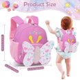 thumbnail image 2 of Mochila Infantil Mochila Pequeña para Niñas, Mochila Preescolar De Jardín De Infantes con Correa para El Pecho para 1-5 Años, Mariposa, 2 of 5