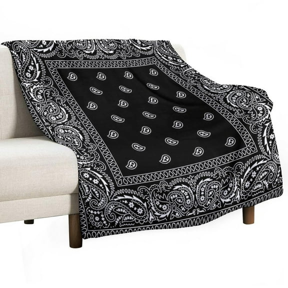 Bandana Pattern Blanket for Bed Throw Blanket for Women, Men Super Soft Plush Blanket Throw, Print Blanket