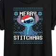 thumbnail image 3 of Lilo & Stitch - Merry Stitchmas - Women's Oversized T-Shirt, 3 of 5