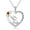 January, variant on Elephant Necklace for Women Sterling Silver Birthstone Heart Necklace Cute Animal Jewelry Gift for Women Mom Wife Daughter