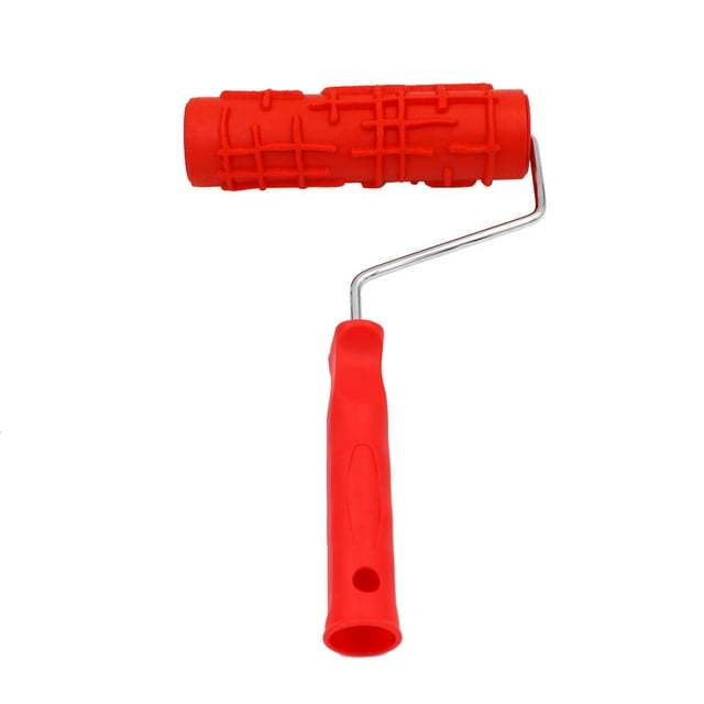Rodillo de Pintura Estampado en Relieve de 7 Pulgadas con Aplicador, Funda de Cepillo para Decoración de Pared de Habitación de Oficina en Herr 3 Baoblaze Rodillo de pintura modelado