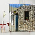 thumbnail image 3 of Old Fashid Shower Curtains Retro Building Church Castle Bathtub r Hanging Curtain Bath Accessories Polyester Fabric, 3 of 7