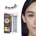 thumbnail image 4 of KISS imPRESS Falsies False Eyelashes, Lash Clusters, Natural', 12 mm, Includes 20 Clusters, 1 applicator, Contact Lens Friendly, Easy to Apply, Reusable Strip Lashes, 4 of 9