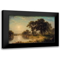 Durand, Asher Brown 24x17 Black Modern Framed Museum Art Print Titled - Summer Afternoon
