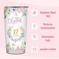 thumbnail image 3 of 17 Year Old Girl Gift Ideas 17th Birthday Gifts for Girls Tumbler Happy 17th Birthday Gifts for Daughter Sister Bestie 20oz, 3 of 6