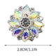 thumbnail image 2 of Floral Rhinestone Glass Button DIY Hand Decorated Button Shirt With, 2 of 5
