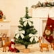 thumbnail image 4 of Adornos navideños con lazo de terciopelo, 12 unidades, para San Valentín, Navidad, ventanas, árboles de Navidad, Halloween, otoño, hogar, adornos navideños., 4 of 6