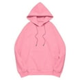 thumbnail image 5 of Winter Cute Hoodies For Women Casual Solid Color Loose Hooded Round Neck Long Sleeved Hoodie Pullover (Available in Plus Size) Sizes S-2XL Up To 65% Off!, 5 of 6