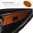 thumbnail image 5 of AKKON - Fits 2014 2015 2016 Nissan Versa Note Black Headlights Headlamps Pair Driver Left + Passenger Right 14 15 16, 5 of 6