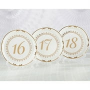 Tea Time Vintage Plate Table Numbers 13 - 18