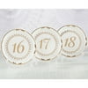 Tea Time Vintage Plate Table Numbers 13 - 18