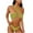 Green, variant on Lovzfmll Women's Bikini Set, Solid Color Bandeau Halter Top and Thong, Backless Adjustable Bathing Suit for Beach