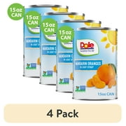 (4 pack) Dole Mandarin Oranges in Light Syrup, Non-GMO Project Verified, 15 oz Can