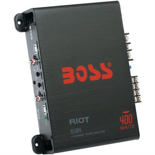 BOSS AUDIO R1004 Riot Series FullRange Class AB Amp (4 Channels 400