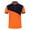 Orange, variant on ICHUANYI Men's And Women's Solid Sports Quick Dry Shirt Short Sleeve V-neck Tops Shirts