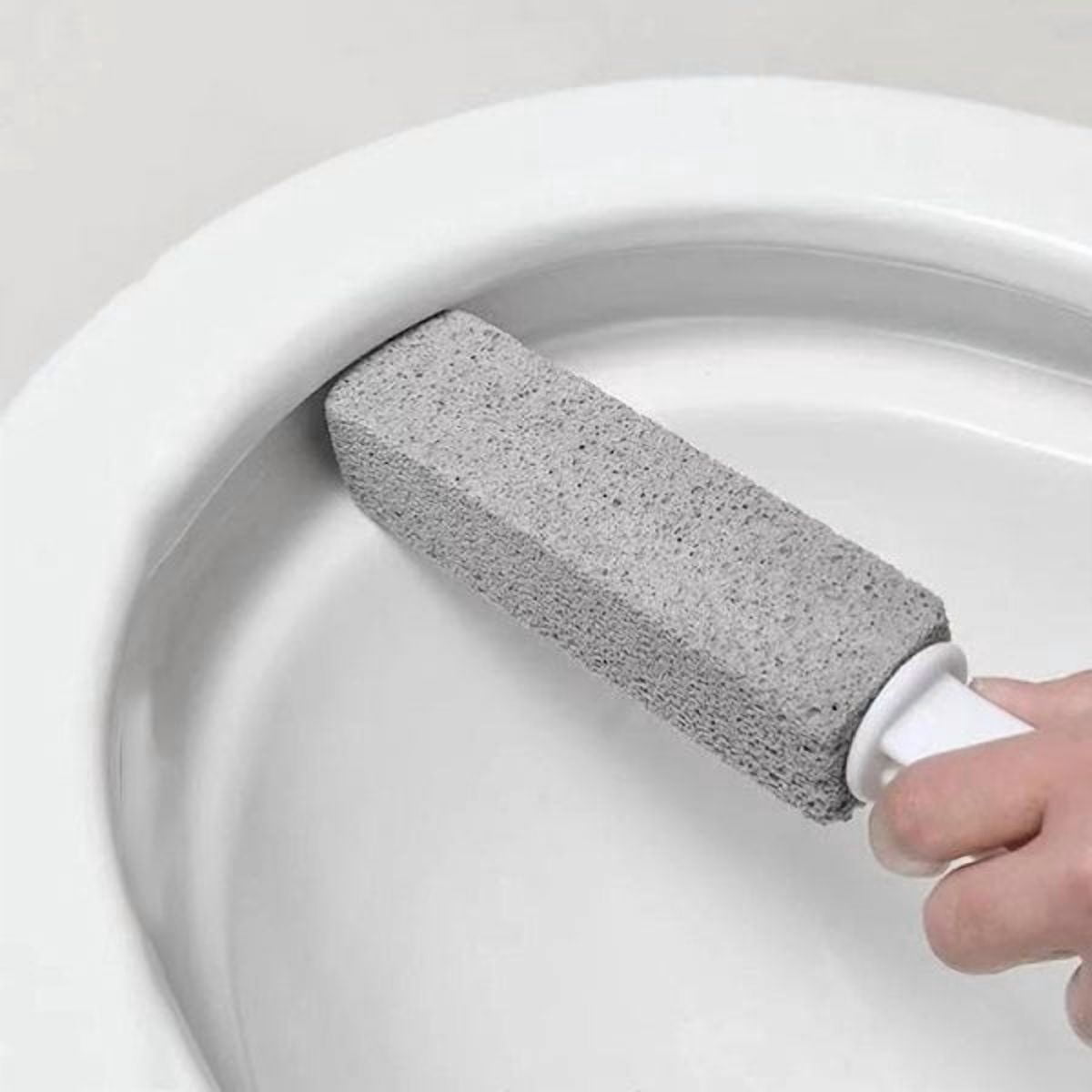 Pumice Toilet Brush Household Toilet Bowl Cleaning Limesc - Gray 3.8*3.8*23.5CM