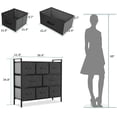 thumbnail image 5 of YITAHOME Fabric Dresser with 8 Drawers for Bedroom, Hallway, Closet, Office Organization,Black Grey, 5 of 8