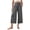 Dark Gray, variant on SROBPTY Womens Pajama Pants Solid High Waist Wide Leg Cropped Yoga Sleepwear