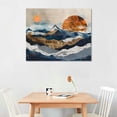 thumbnail image 2 of Nawypu  Canvas Print Wall Art Marble Granite Mountain Range Valley Nature Wilderness Illustrations Modern Art Rustic Zen Landscape Earth Art Deco for Living Room, Bedroom, Office, 2 of 6