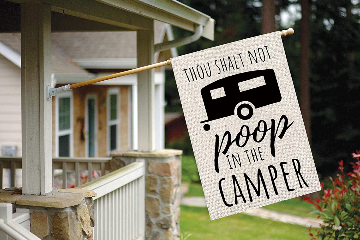Buy Funny rv flag Camping Flag Camper Gift Campsite Sign Garden Flag RV