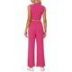 thumbnail image 3 of Conjunto de 2 piezas sin mangas INSPIRE CHIC para mujer, top corto y pantalones de pierna ancha, conjunto de chándal casual XS Rosa Fucsia, 3 of 6