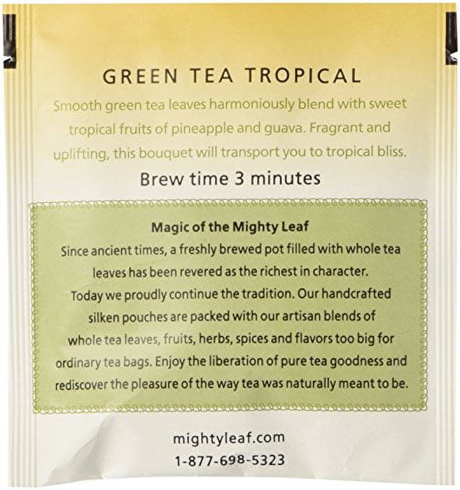 Mighty Leaf Green Tea Tropical 100ct.