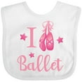 thumbnail image 3 of Inktastic I Love Ballet Girls Baby Bib, 3 of 4