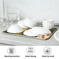 thumbnail image 7 of Flowers with Sun Dish Drying Mat Microfiber Kitchen Pad Large Counter Absorbent Dish Mats Drainer Rack 16"x18", 7 of 7