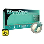 Microflex X-Small Green 9.6" NeoPro 5.1 mil Polychloroprene Ambidextrous Non-Sterile Powder-Free Disposable Gloves With Textured Fingers Finish And Beaded Cuffs (100 Each Per Box)
