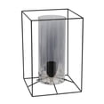 thumbnail image 1 of Elegant Designs Large Exposed Glass and Metal  Table Lamp&amp;#44; Black/Smoke, 1 of 4