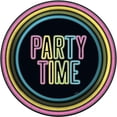 thumbnail image 1 of Unique Industries' Neon Rainbow Round 7" Plates, 8ct, 1 of 2
