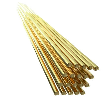 

Andoer 20pcs Brass Welding Wire Electrode 1.6mm*250mm Soldering Rod No Need Solder Powder