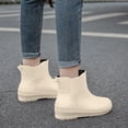 thumbnail image 4 of Waterproof Kitchen Boots For Women Summer Short Plastic Rain Shoes Thickened Overshoes, 4 of 6