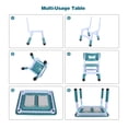 thumbnail image 4 of REDCAMP Kids Multi Activity Table, Height Adjustable Table and Chair Set,3 in 1 Multi Activity Building Block Table with 2 Chairs, Storage Bins, Blue, 4 of 8