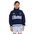 thumbnail image 2 of Stitch Girls' Quarter Zip Graphic Pullover Sweatshirt with Long Sleeves, Sizes 4-12, 2 of 8