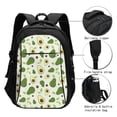 thumbnail image 3 of Balery Green Avocado Print USB Charging Backpack for Men and Women - Water-Resistant, Anti-Theft Laptop Backpack with USB Port for Travel, Work, School, and College, 3 of 7