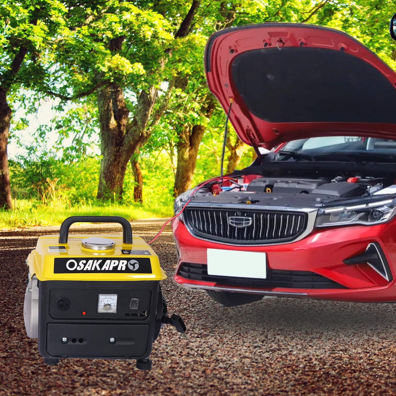 Portable Gas Powered Generator, 900W Peak, 800W Rated, Low Noise, Lightweight, EPA Compliant for Home, Camping, and Outdoor Use