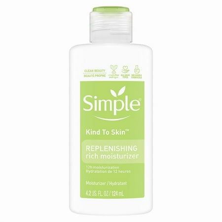 Simple Face Moisturizer Replenishing Rich 4.2 oz Pack of 2