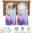 thumbnail image 5 of Pink Purple Floral Kitchen Towels Set of 4, Spring Hydrangea Flower Fantasy Botanical Absorbent Dish Towels for Kitchen, Microfiber Hand Towel, Quick Drying Tea Towel for Cleaning Dishcloths, 5 of 7