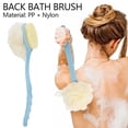 thumbnail image 3 of YSABOXY Long Handle Bath Loofah Brush Soft Mesh Sponge Back Body Scrubber Shower, 3 of 6