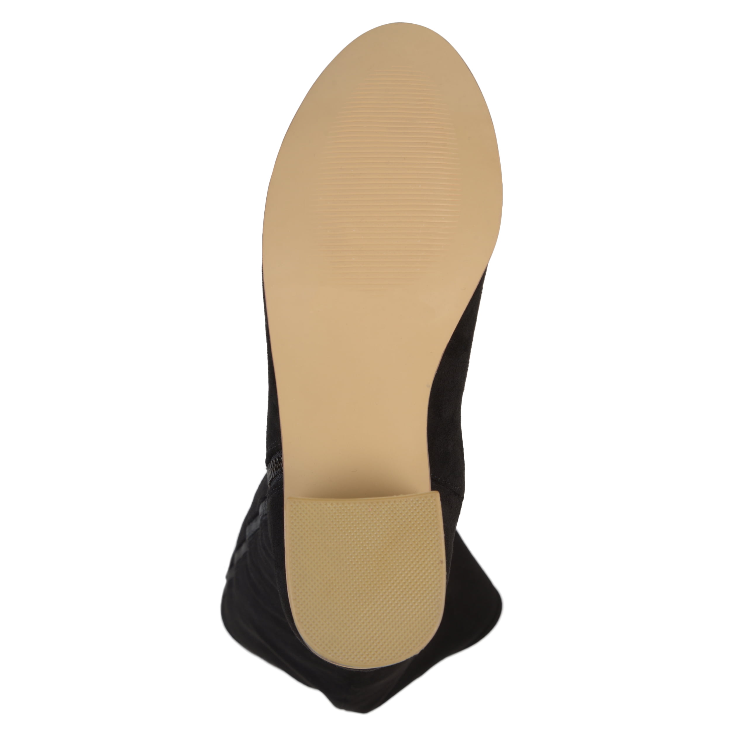 Journee Womens Sanora Wide Calf Stacked Heel Riding Boots