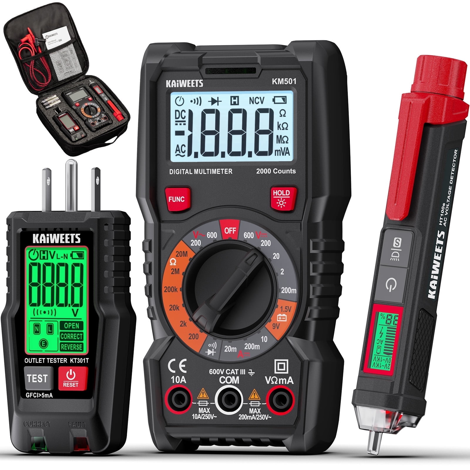 Hyper Tough Digital Multimeter, 17-Range, 34371 - Walmart.com
