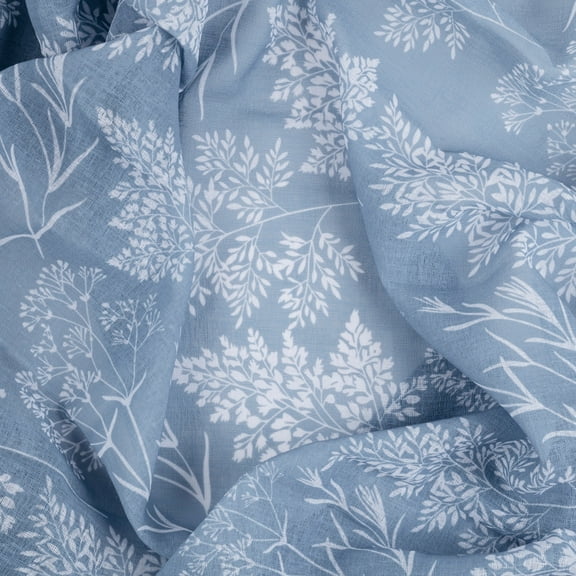 Wild Meadows Pinch Pleat w/Back Tabs Pair 50x108 Blue