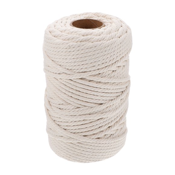 Minkissy 1Pack of DIY Cotton Rope White Rope for Garden String Twine for Beginners