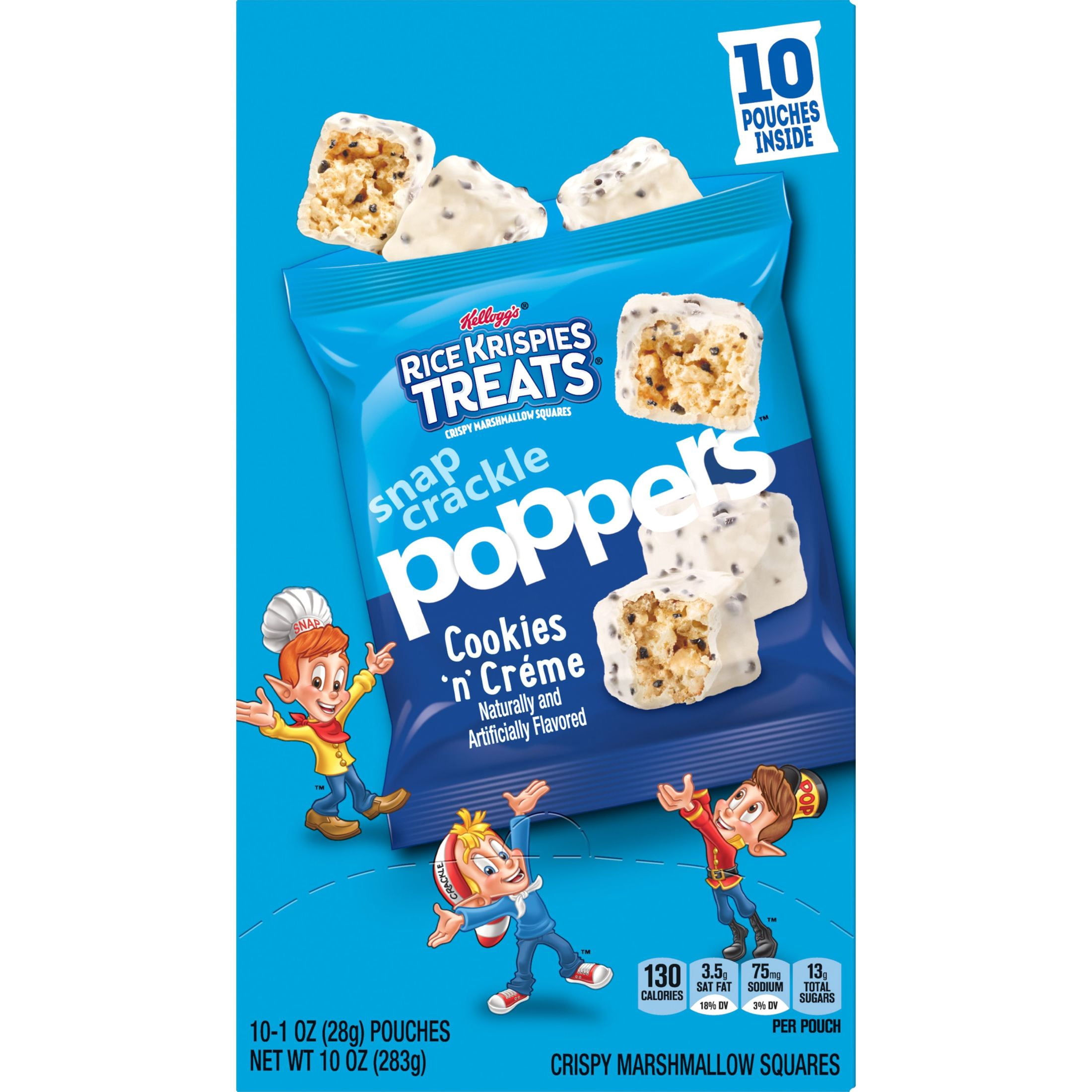Rice Krispies Treats Poppers Cookies'n'Creme Marshmallow Breakfast Bites, 10 oz, 10 Count
