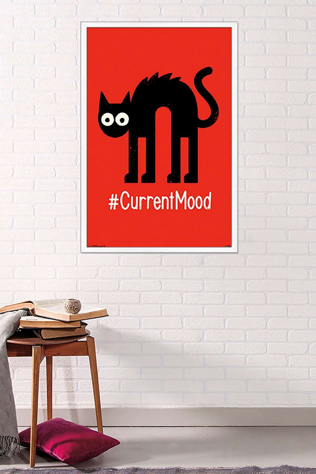 #CurrentMood Wall Poster, 22.375" x 34", Framed