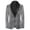 silver, variant on i·FineLong Men's Silver Sequin Suit Jacket Black Shawl Lapel Double Breasted Stage Performance Concert Singer